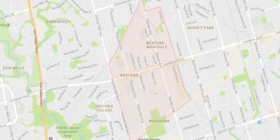 Térkép Wexford környéken Toronto
