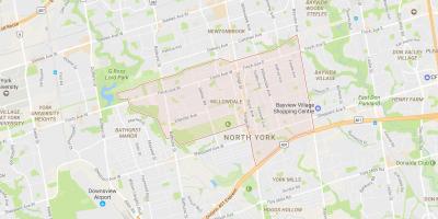 Térkép Willowdale környéken Toronto