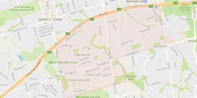 Térkép York Malmok szomszédságában Toronto