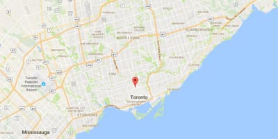Térkép Yorkville kerületi Toronto