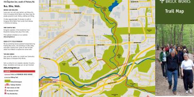 Térkép Örökzöld Téglagyár Toronto ösvény